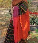 Beautiful Khadi Cotton Handloom Strip Aam Kolka