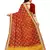 Women's Bandhani Chiffon Saree With Blouse Piece Yellow