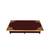 End Table Living Room Bedroom Decor Hand painted Brown Stand Study Table Stationery Books Holder 2 Drawer Puja Chowki