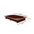 End Table Living Room Bedroom Decor Hand painted Brown Stand Study Table Stationery Books Holder 2 Drawer Puja Chowki