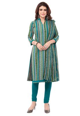 Synthetic Printed Unstitched Dress Material Combo 3