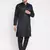 Black plain viscose rayon men-kurtas