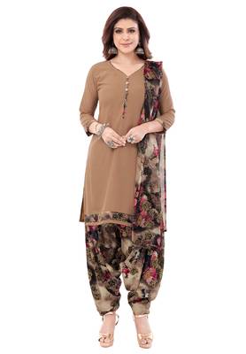 Pack of 3 Synthetic Printed Unstitched Dress Material Combo 3