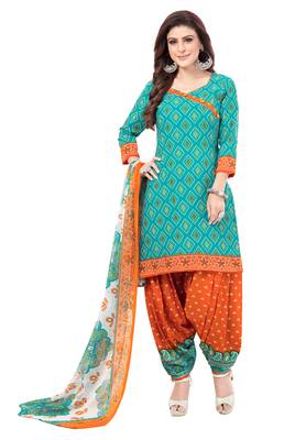 Pack of 3 Synthetic Printed Unstitched Dress Material Combo 3