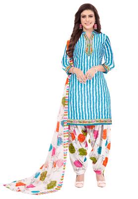 Pack of 3 Synthetic Printed Unstitched Dress Material Combo 3