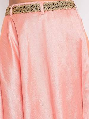 Embroidery Georgette Top And Skirt Set 4
