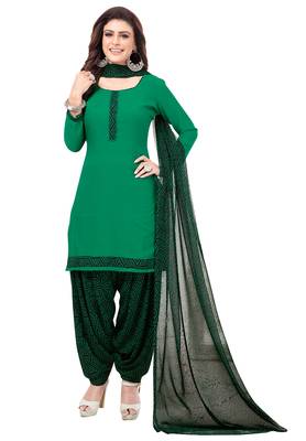 Pack of 3 Synthetic Printed Unstitched Dress Material Combo 4