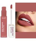 FORFOR Power Stay Long Last Matte Lipstick   Waterproof (12 hrs stay) Sandy Nude