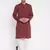 Maroon plain cotton men-kurtas