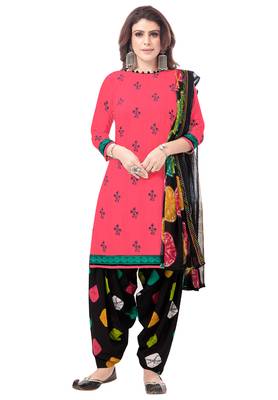 Pack of 3 Synthetic Printed Unstitched Dress Material Combo 3