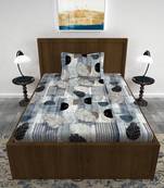 Lo Svago  cotton 120 TC Single bedsheet Grey