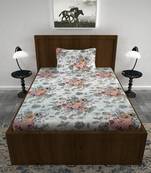 Lo Svago  cotton 140 TC Single bedsheet Cream