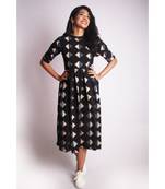 Triangle Ajrakh Pleated Dress