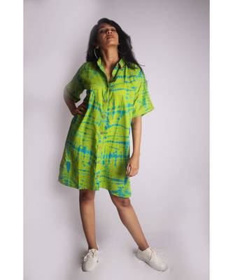 Tie And Dye Shirt Dress 1