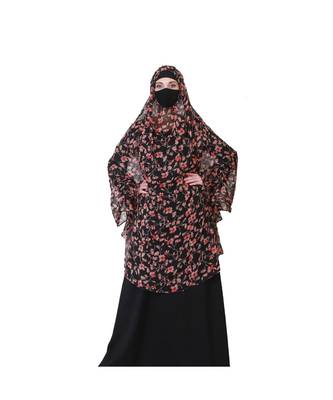 Chiffon Multicolor Printed Khimar 2