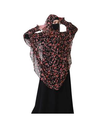 Chiffon Multicolor Printed Khimar 4