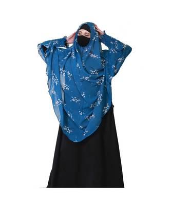 Georgette Multicolor Printed Khimar 4
