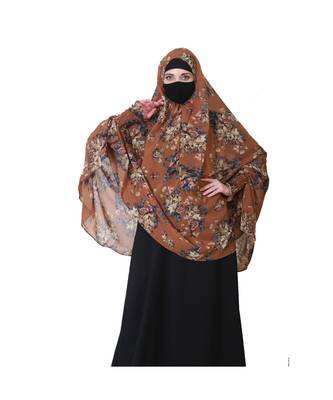 Georgette Multicolor Printed Khimar 2