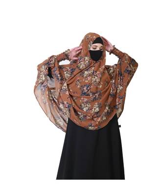 Georgette Multicolor Printed Khimar 4