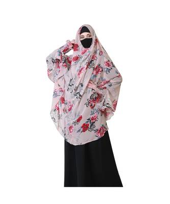 Georgette Multicolor Printed Khimar 5