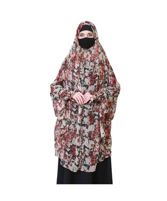 Chiffon Multicolor Printed Khimar 1