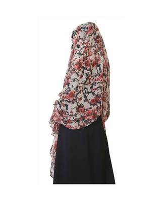Chiffon Multicolor Printed Khimar 2