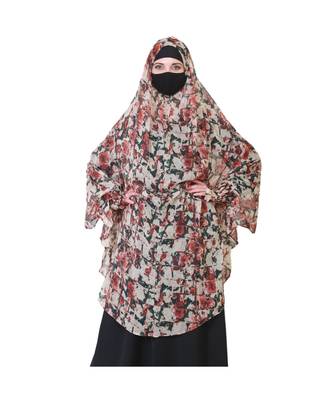 Chiffon Multicolor Printed Khimar 3