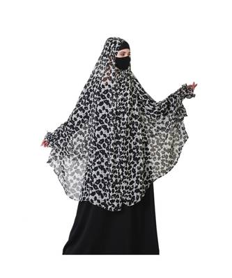 Chiffon Multicolor Printed Khimar 5