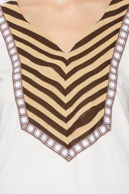 White printed cotton kurta &-sets 5