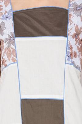 White embroidered cotton kurta &-sets 5