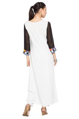Black printed cotton kurta &-sets 4