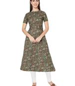 Grey printed cotton cotton-kurtis