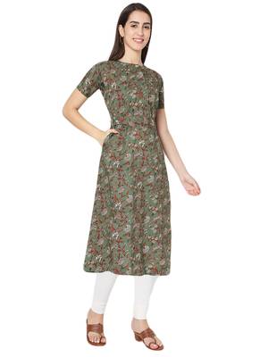 Grey printed cotton cotton-kurtis 4