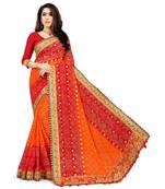 Embroidered Bandhani Georgette Saree with blouse