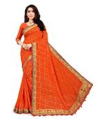 Embroidered Bandhani Georgette Saree with blouse