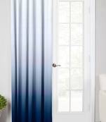 Blue Polyester Digtal Printed Curtain