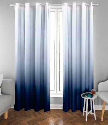 Blue Polyester Digtal Printed Curtain 3