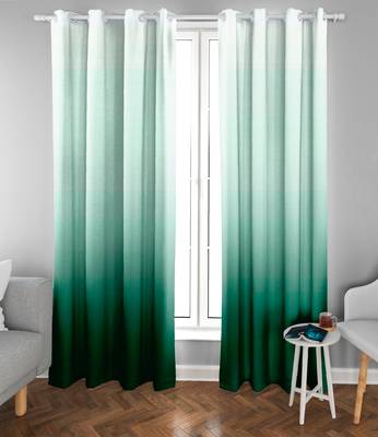 Green Polyester Digtal Printed Curtain 3