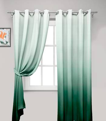 Green Polyester Digtal Printed Curtain 4