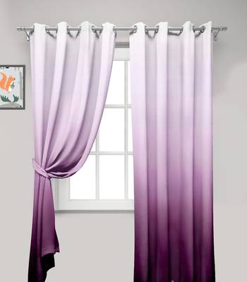 Purple Polyester Digtal Printed Curtain 4