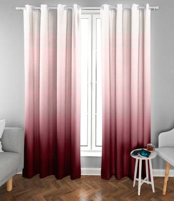 Wine Polyester Digtal Printed Curtain 3