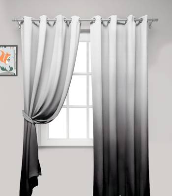 Grey Polyester Digtal Printed Curtain 4