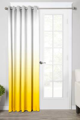 Yellow Polyester Digtal Printed Curtain 1