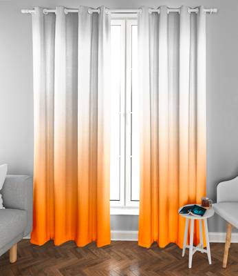 Orange Polyester Digtal Printed Curtain 3