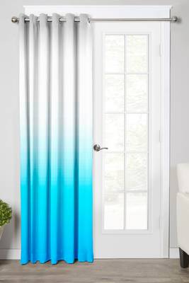 Blue Polyester Digtal Printed Curtain 1