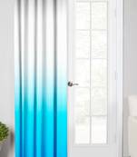 Blue Polyester Digtal Printed Curtain