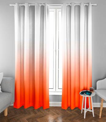 Orange Polyester Digtal Printed Curtain 3
