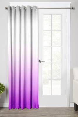 Purple Polyester Digtal Printed Curtain 1