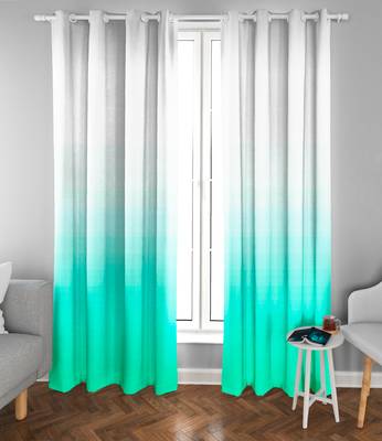 Green Polyester Digtal Printed Curtain 3