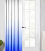 Blue Polyester Digtal Printed Curtain